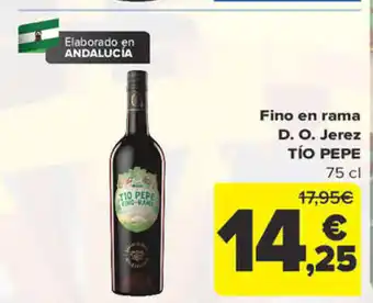 Carrefour Fino en Rama D.O. Jerez Tío Pepe oferta