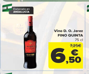 Carrefour Vino D.O. Jerez Fino Quinta oferta
