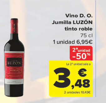 Carrefour Vino D.O. Jumilla Luzón Tinto Roble oferta
