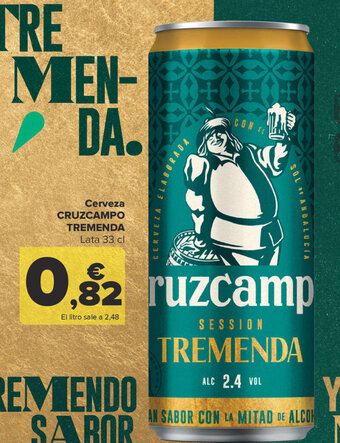 Carrefour Cerveza Cruzcampo Tremenda oferta