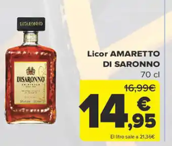 Licor Amaretto Di Saronno