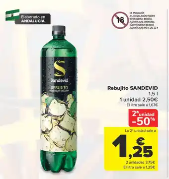 Carrefour Rebujito Sandevid oferta