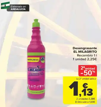 Carrefour Desengrasante El Milagrito oferta