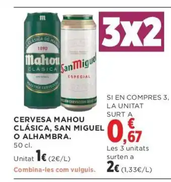Supercor Cervesa Mahou Clássica oferta