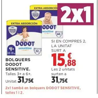 Supercor Bolquers Dodot Sensitive oferta
