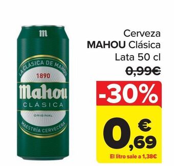 Carrefour Cerveza mahou clásica oferta