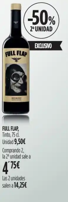 Hipercor FULL FLAP, Tinto, 75 cl. oferta
