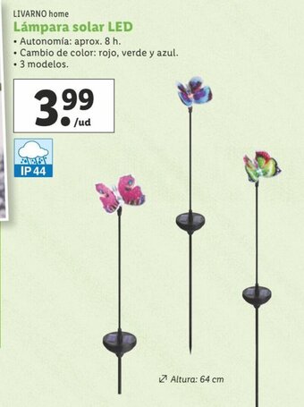 Lidl LIVARNO home Lámpara solar LED oferta