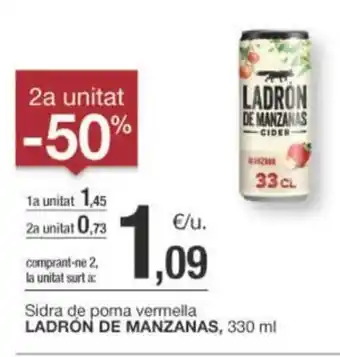BonpreuEsclat Sidra de poma vermella LADRÓN DE MANZANAS, 330 ml oferta