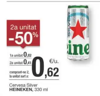 BonpreuEsclat Cervesa Silver HEINEKEN, 330 ml oferta