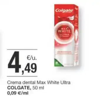 BonpreuEsclat Crema dental Max White Ultra COLGATE, 50 ml oferta