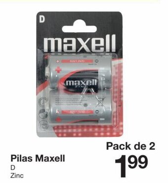 Zeeman Pilas Maxell D Zinc oferta