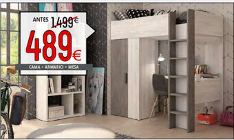 Atrapamuebles CAMA + ARMARIO + MESA oferta