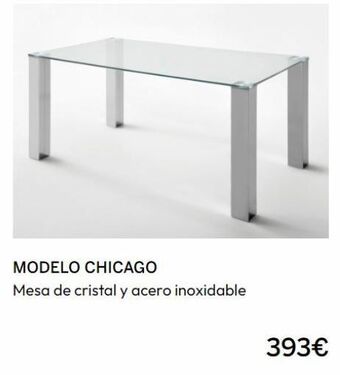 Muebles La Fábrica Mesa de cristal cristal oferta