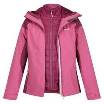 Decathlon Chaqueta impermeable wentwood vii 2 en 1 para mujer violeta, amaranth haze oferta