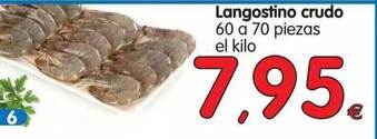Alimerka Langostino crudo 60 a 70 piezas el kilo oferta