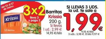 Alimerka Krissia Barritas 200 g lleva 3 y paga 2 oferta