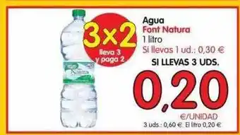 Alimerka Font Natura Agua 1 Litro oferta