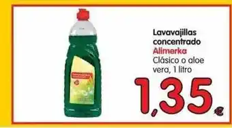 Alimerka Alimerka Lavavajillas concentrado Clásico o aloe vera, 1litro oferta