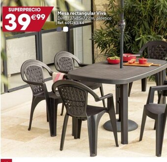 GiFi Mesa rectangular Viva oferta