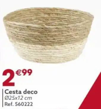 GiFi Cesta Cesta deco Ø25x12 cm Ref. 560222 oferta
