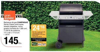 BonpreuEsclat Barbacoa de gas CAMPINGAZ Series Classic amb taules laterals plegables oferta