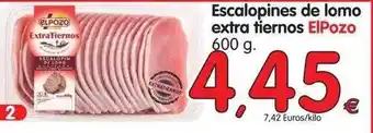 Alimerka Elpozo Escalopines de lomo extra tiernos 600g oferta