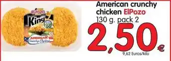 Alimerka Elpozo American crunchy chicken 130g pack 2 oferta