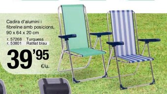 BonpreuEsclat Cadira d'alumini i fibreline amb posicions, oferta