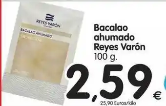 Alimerka Reyes Varón Bacalao ahumado 100g oferta