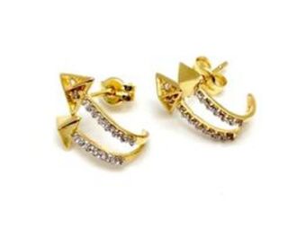 Cash Converters Pendientes oro 18k con circonita oferta