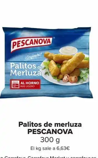 Carrefour Palitos de merluza pescanova oferta
