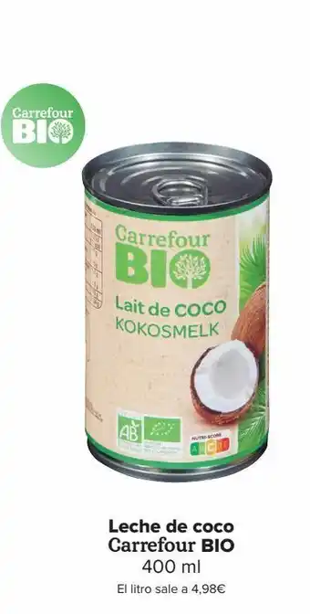 Carrefour Leche de coco carrefour bio oferta