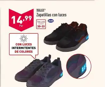 ALDI WalkX Zapatillas con luces Tallas 30-33 oferta