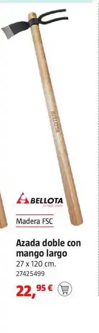 Bauhaus Bellota Azada doble con mango largo 27 x 120cm oferta