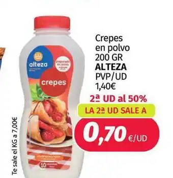 Maskom Supermercados Alteza Crepes en polvo 200gr oferta