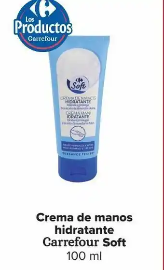 Carrefour Crema de manos hidratante carrefour soft oferta