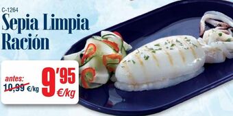 Abordo Sepia limpia ración oferta