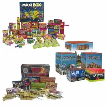 Petardos CM Oferta 3 lotes: maxi box, 108 explosiones y 5 baterías oferta