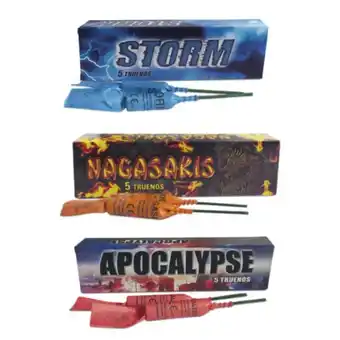 Petardos CM Oferta 15 super truenos: apocalypse, storm y nagasakis oferta