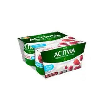 Plenus Supermercados Yogur activia desanatado con frutos rojos p4x120g oferta
