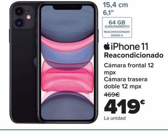 Carrefour iPhone 11 Reacondicionado oferta