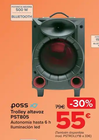 Carrefour Poss Trolley altavoz PST805 oferta