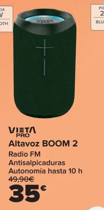 Carrefour VIETA PRO Altavoz BOOM 2 oferta