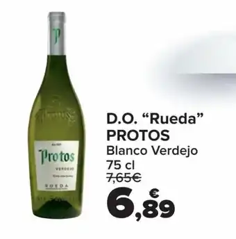 Carrefour D.O. "Rueda" PROTOS Blanco Verdejo 75cl oferta