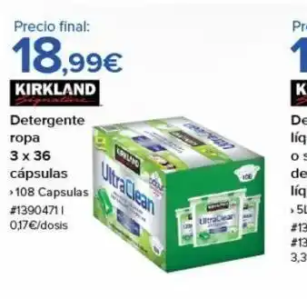 Costco Detergente en cápsulas oferta