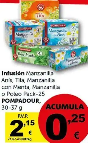 Masymas Infusiones pompadour oferta