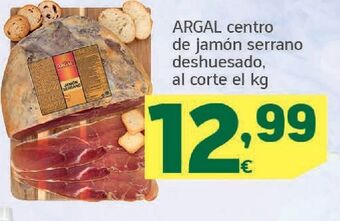 HiperDino Centro de jamón argal oferta