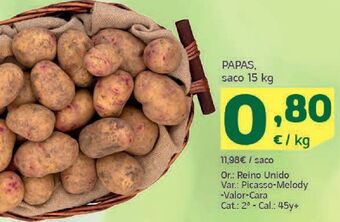 HiperDino Patatas oferta