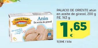 HiperDino Atún en aceite de girasol palacio de oriente oferta